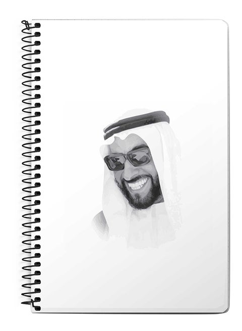 Zayed, Our Father A5 Spiral Notebook White/Grey