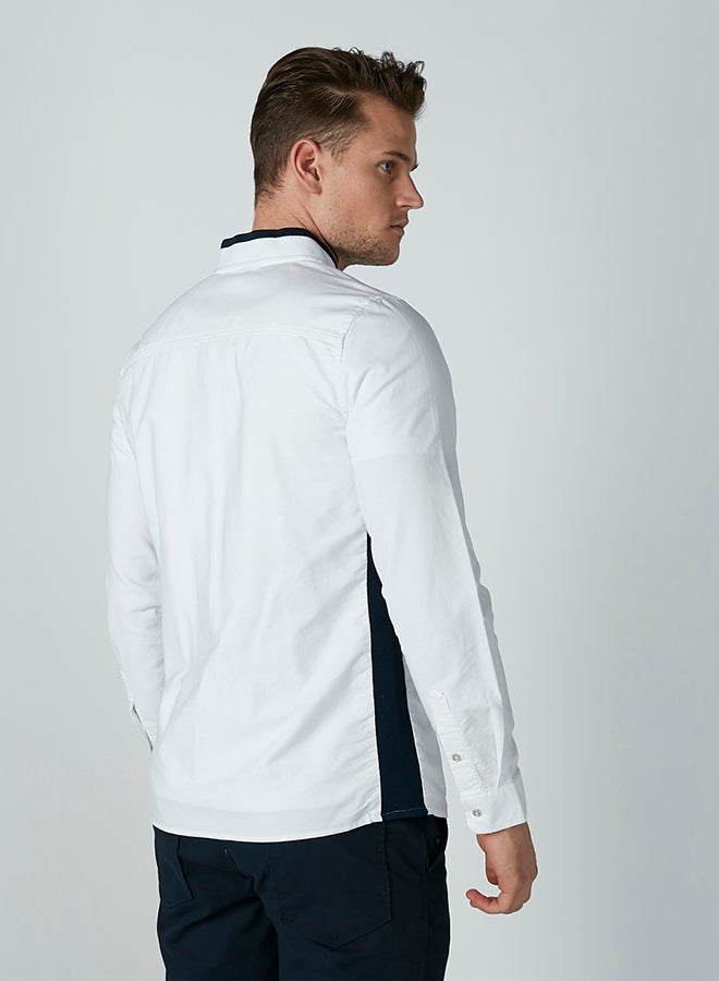 ايكونيك سويت شيرت بأكمام طويلة ورقبة مستديرة أبيض - Image 2