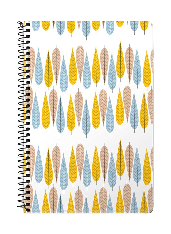 Stylizedd North Fall A5 Spiral Notebook Multicolour