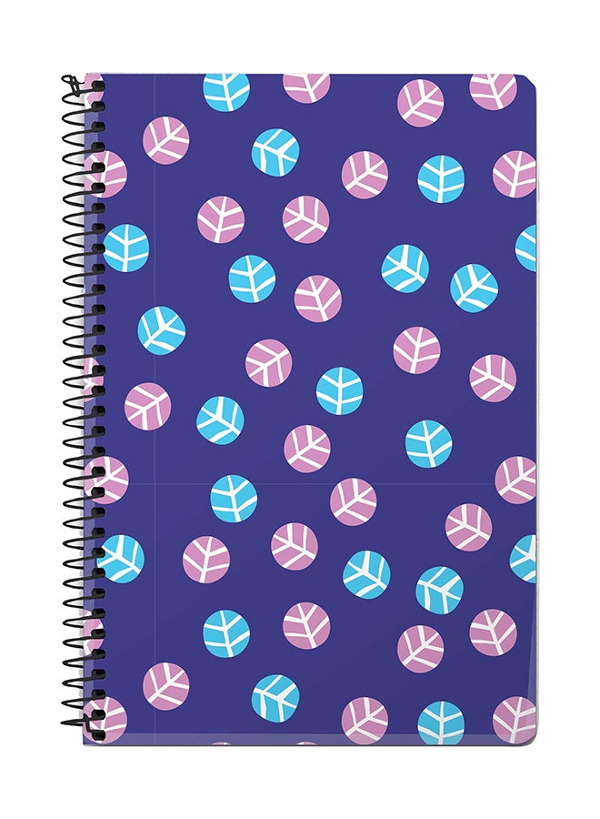 Stylizedd Bubbly Flakes A5 Spiral Notebook Blue