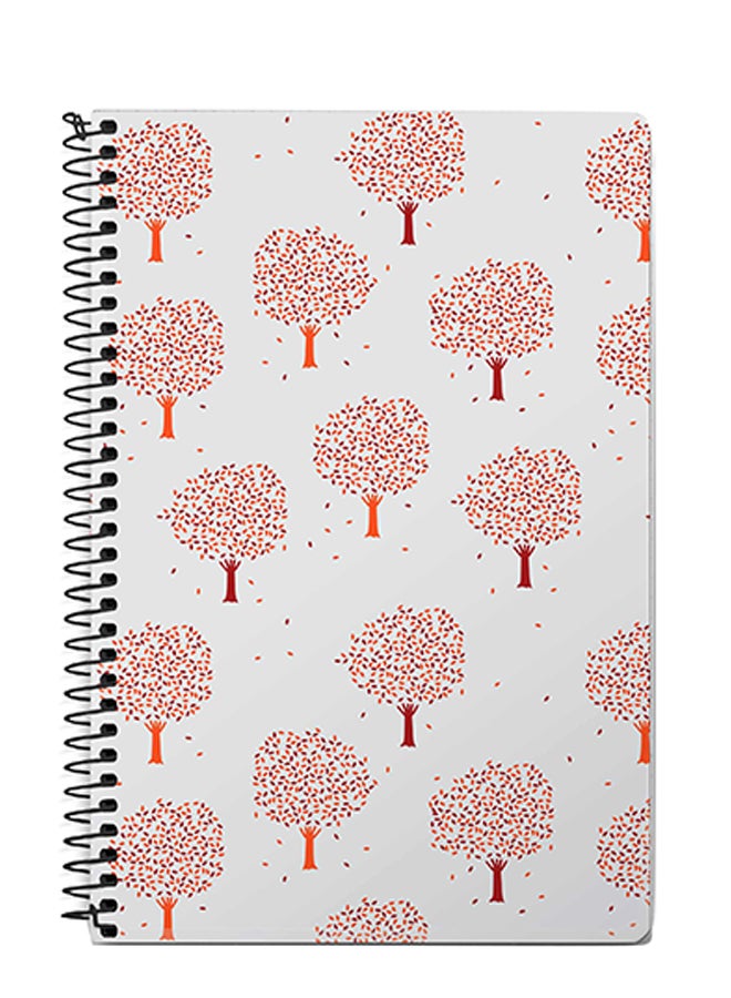 Stylizedd Fall A5 Spiral Notebook Grey