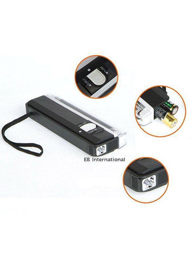Handheld Blacklight UV Lamp And LED Flashlight Black 16x6x2centimeter - Image 4