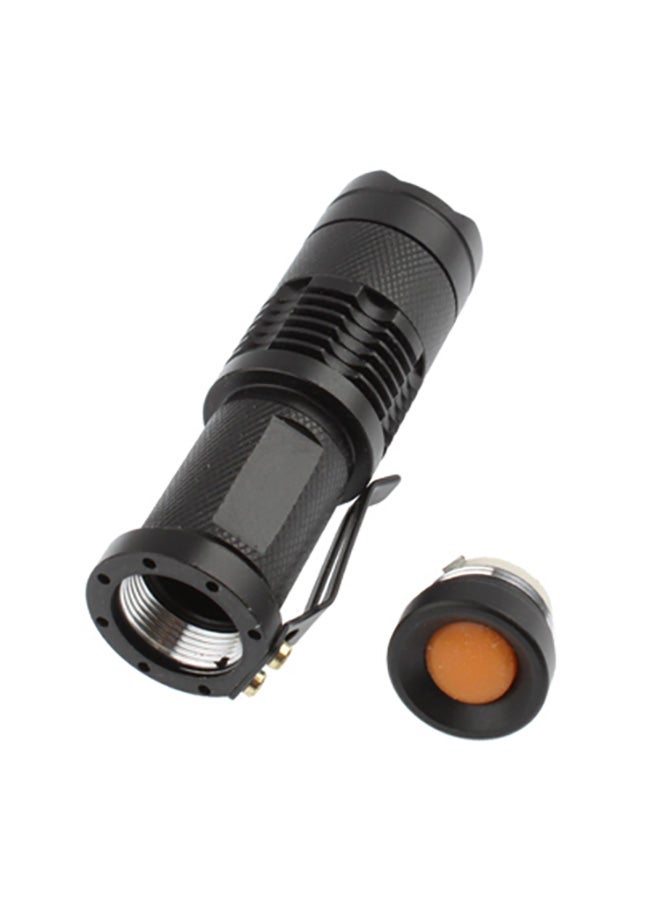 LED Zoomable Flashlight Black 14x4x4cm - Image 4
