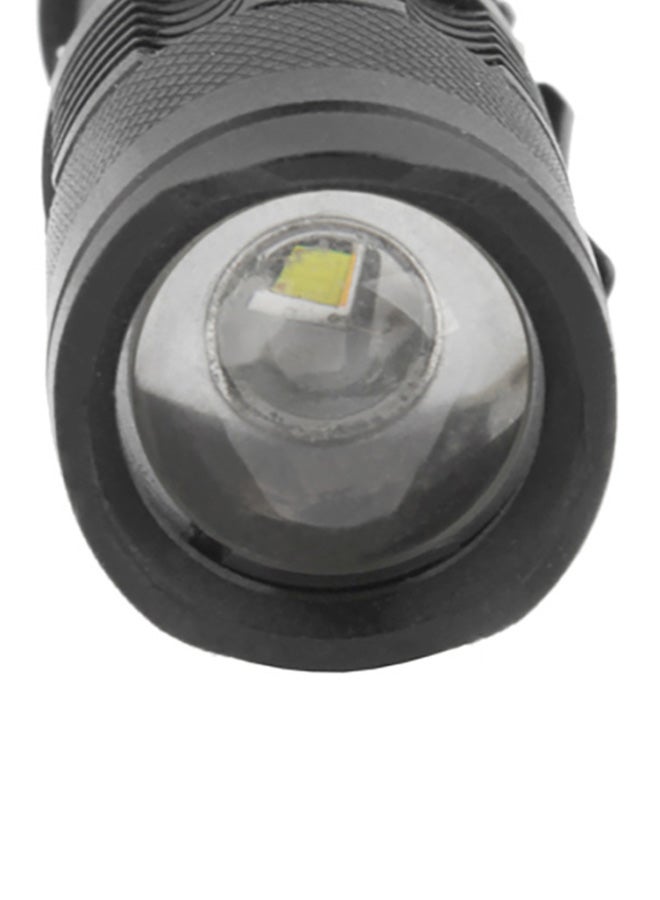 LED Zoomable Flashlight Black 14x4x4cm - Image 5