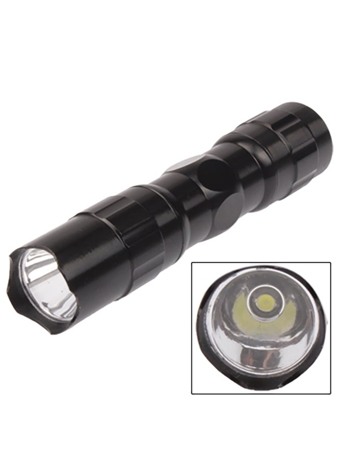 LED Flashlight Torch Black 11x5x2centimeter