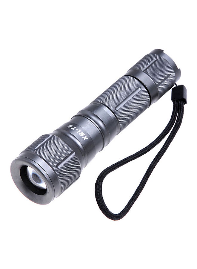 5-Mode Zooming LED Flashlight Grey 13x4x4cm - Image 1