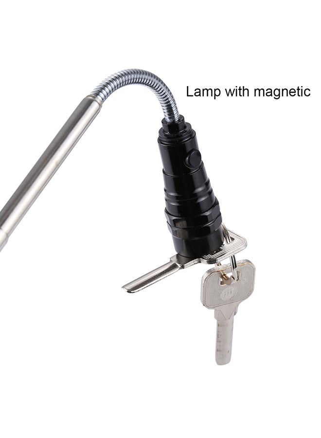 LED Flashlight With Extending Magnetic Pick-Up Tool Multicolour 18x3x3cm - Image 4