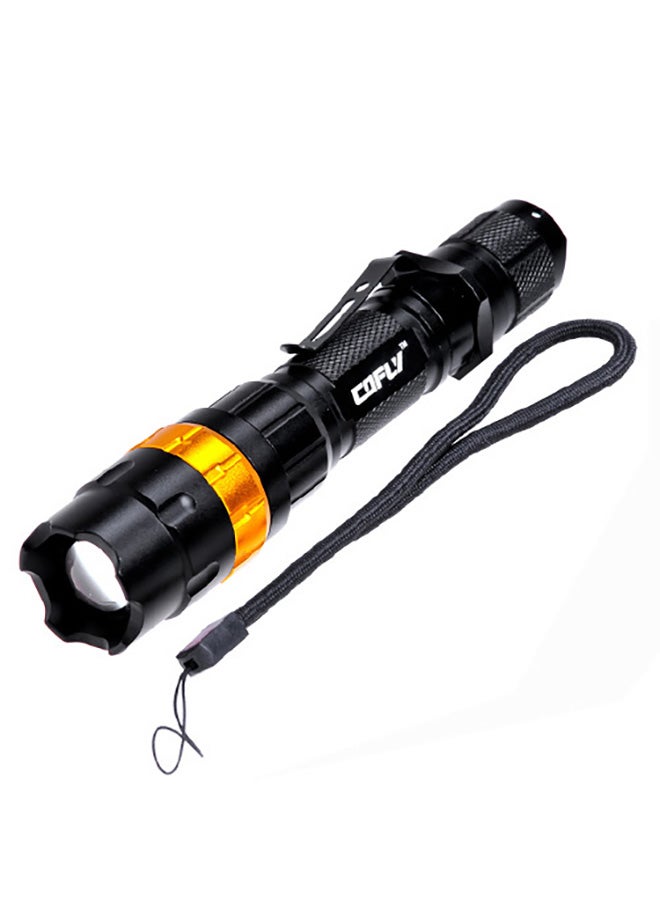 3-Mode Zooming LED Flashlight With Strap And Clip Multicolour 17x4x4cm - Image 1