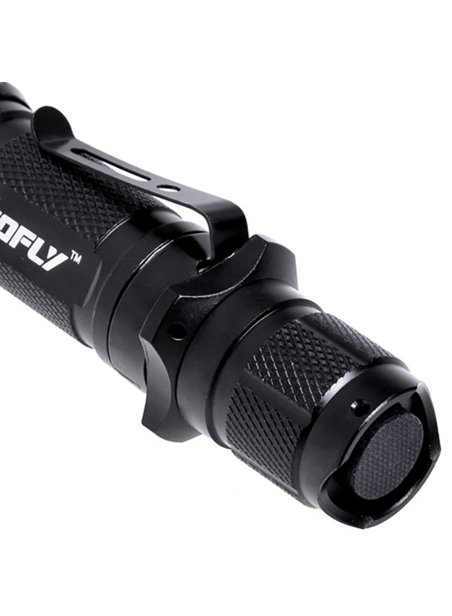 3-Mode Zooming LED Flashlight With Strap And Clip Multicolour 17x4x4cm - Image 2