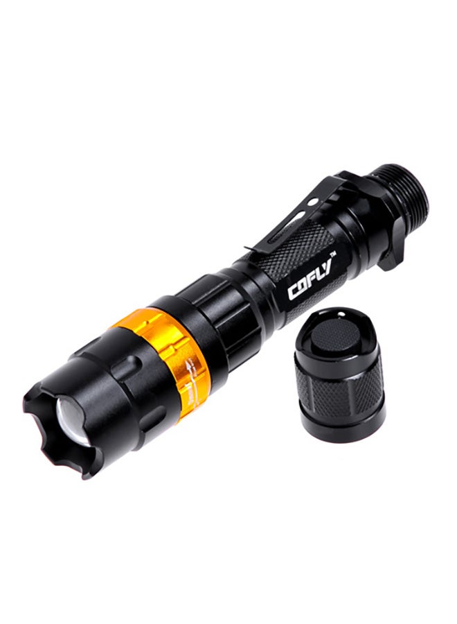 3-Mode Zooming LED Flashlight With Strap And Clip Multicolour 17x4x4cm - Image 3