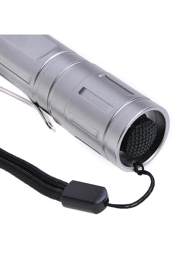3-Mode Zooming LED Flashlight Silver 15x4x4cm - Image 5