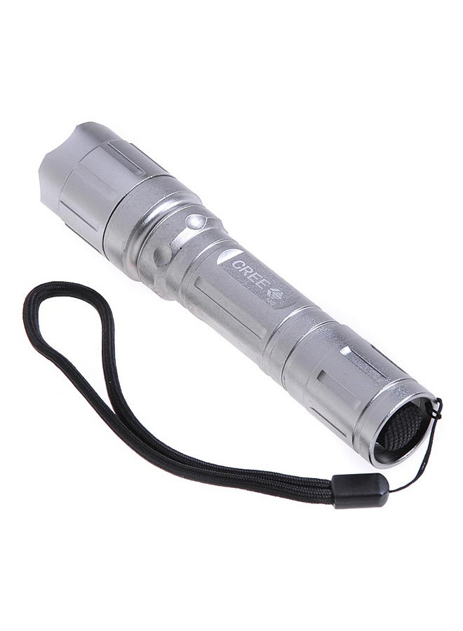 3-Mode Zooming LED Flashlight Silver 15x4x4cm - Image 2