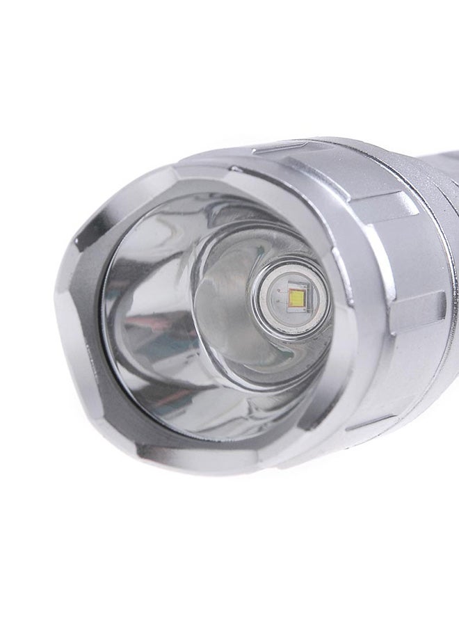 3-Mode Zooming LED Flashlight Silver 15x4x4cm - Image 4