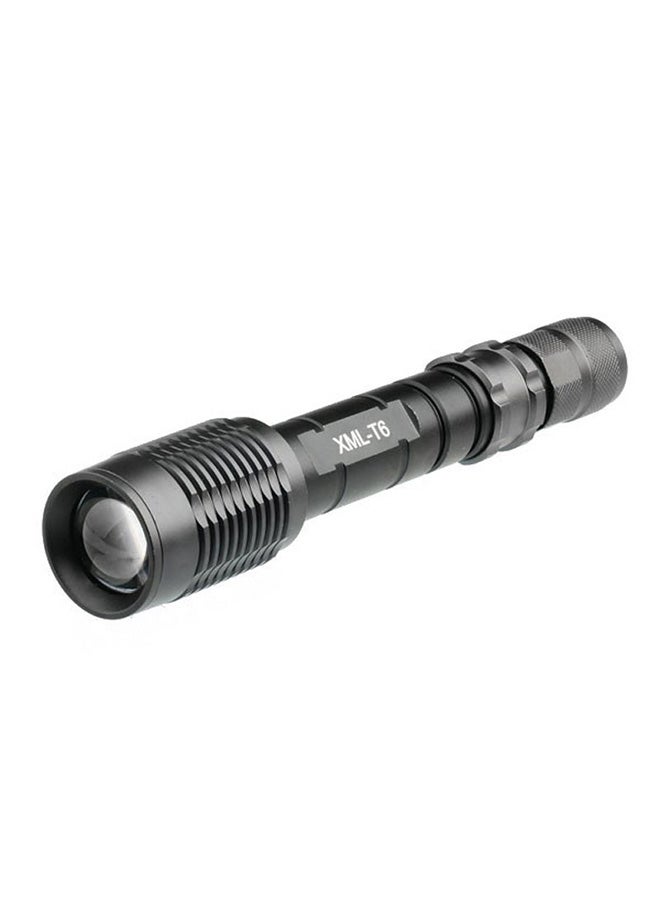5-Mode Zooming LED Flashlight Grey 21x4x4cm - Image 1