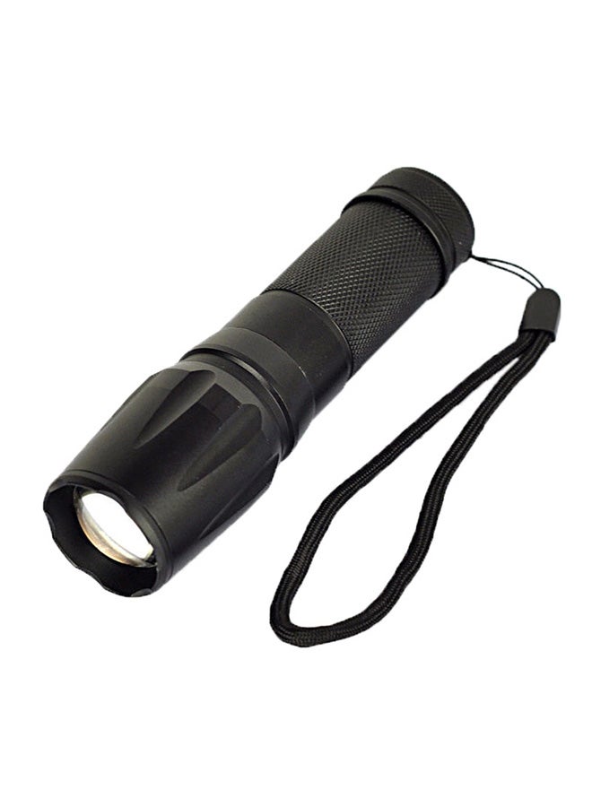 5-Mode Zooming LED Flashlight Black 21x6x3cm - Image 1