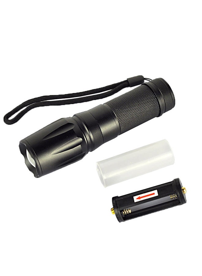 5-Mode Zooming LED Flashlight Black 21x6x3cm - Image 4