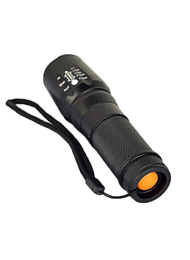 5-Mode Zooming LED Flashlight Black 21x6x3cm - Image 2