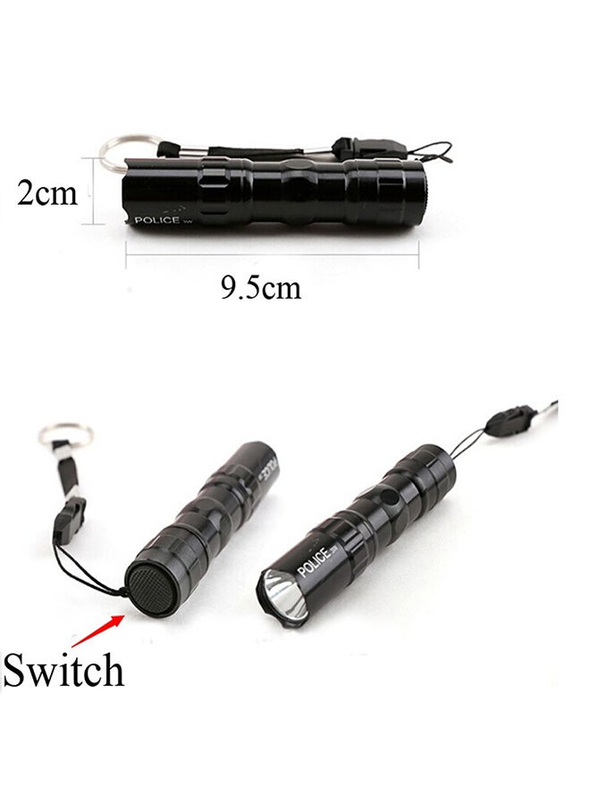Waterproof Flashlight With Keychain Multicolour 12x5x5cm - Image 3