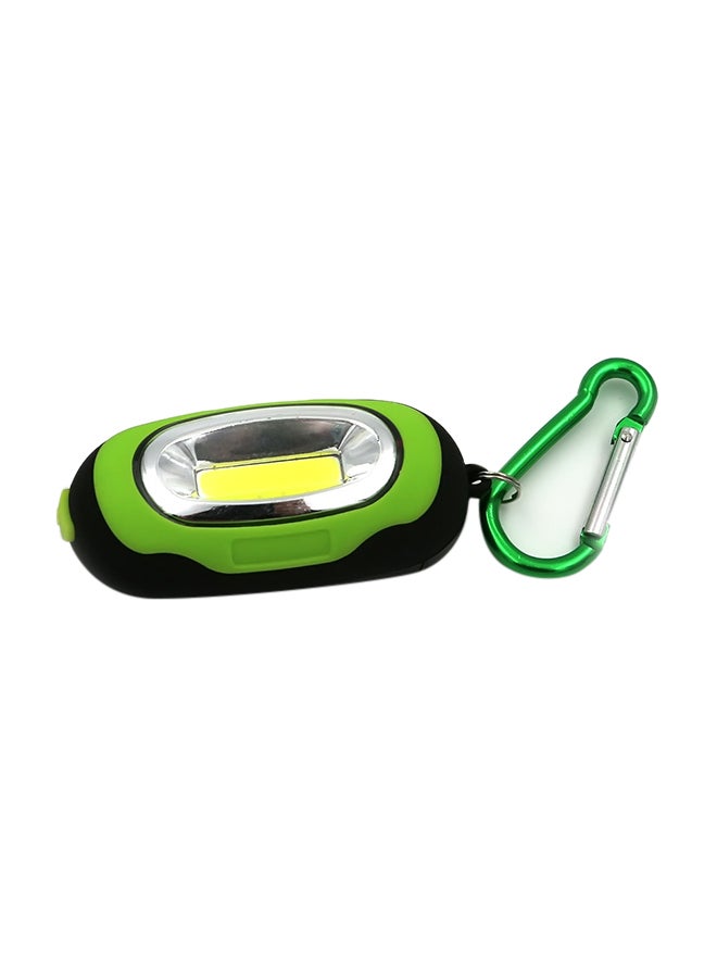 3-Modes Portable LED Pocket Torch With Mini Keychain Green 10x5x2cm