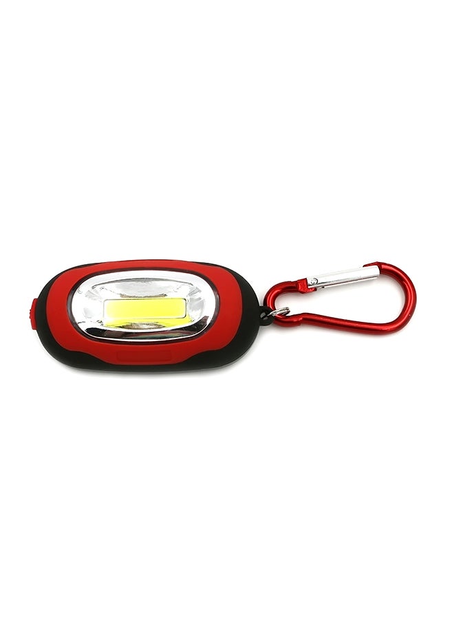 3-Modes Portable LED Pocket Torch With Mini Keychain Red 10x5x2cm