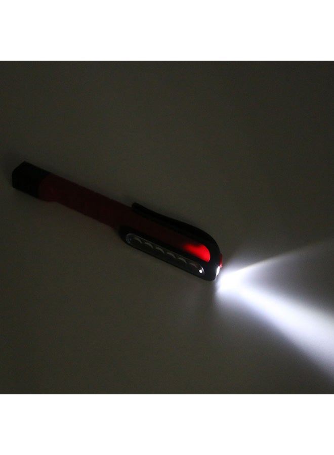 Multifunctional LED Flashlight Red 20x7x5cm - Image 3