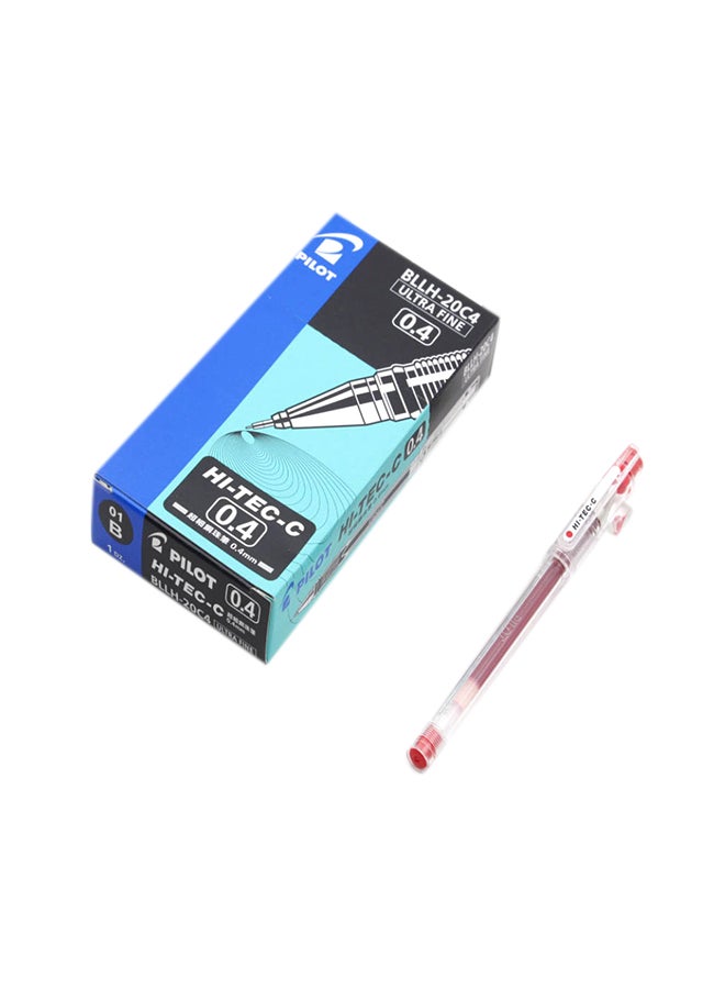 بايلوت قلم ذو رأس مستدق نحيف للغاية مزود بكرة من الحديد أحمر - Image 2