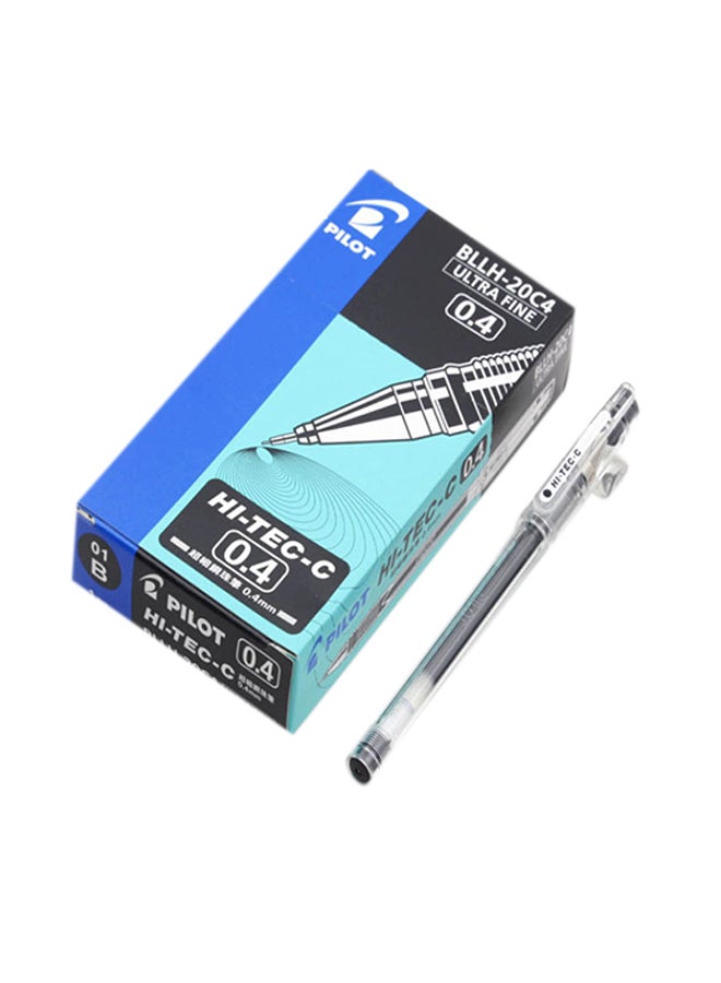 بايلوت قلم ذو رأس مستدق نحيف للغاية مزود بكرة من الحديد أسود - Image 2