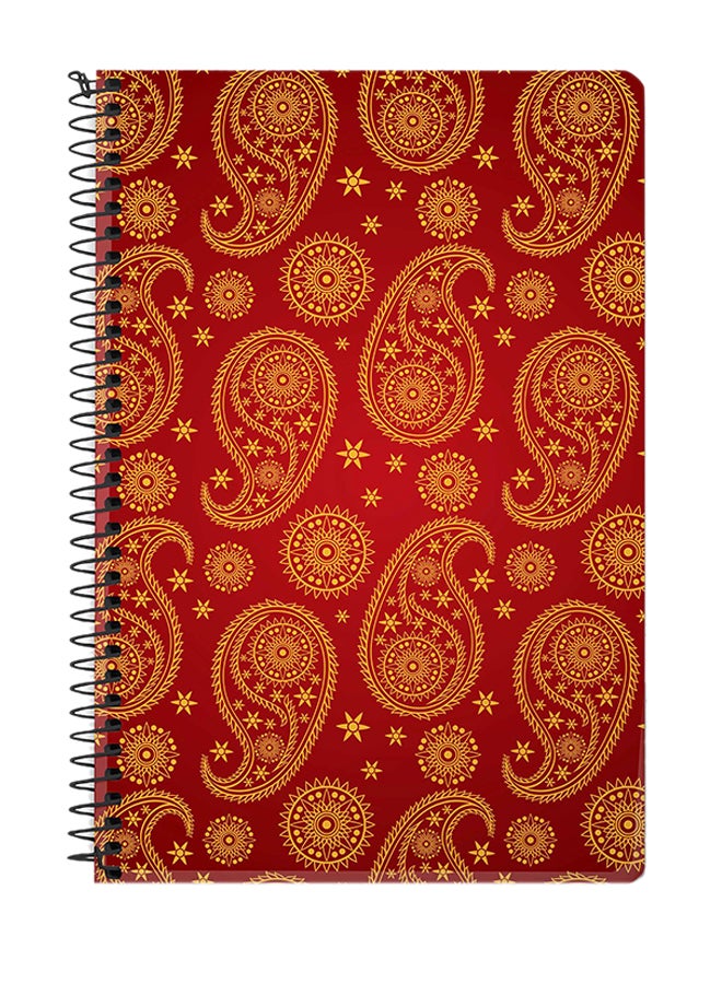 Stylizedd Indian Bride A5 Spiral Notebook Red/Yellow