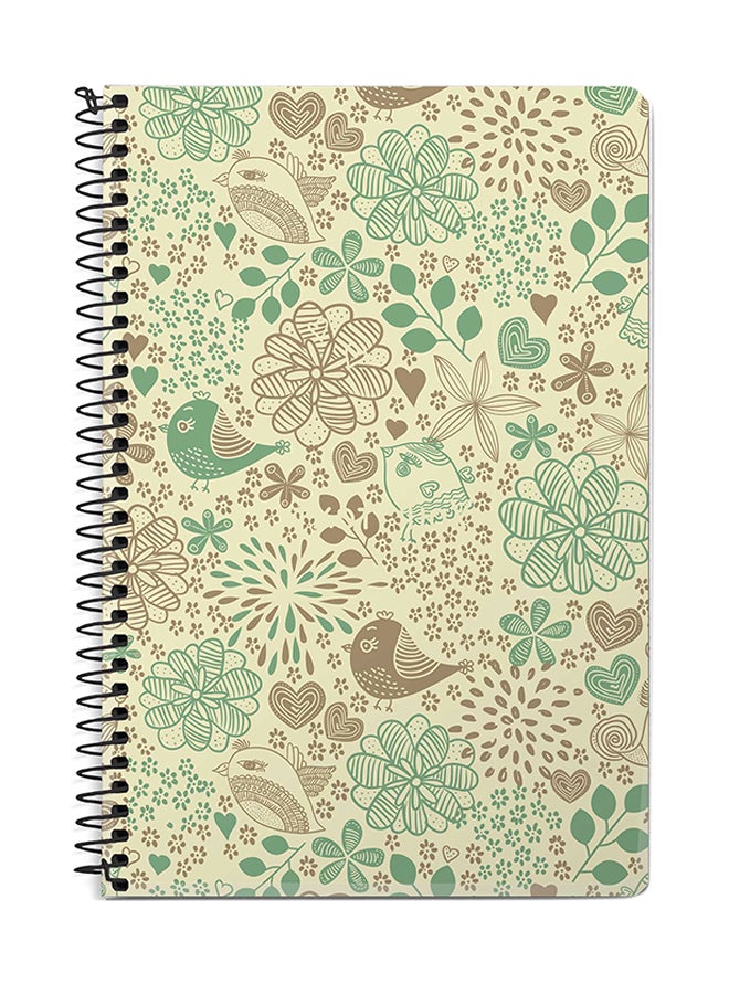 Stylizedd Cozy Garden A5 Spiral Notebook Multicolour