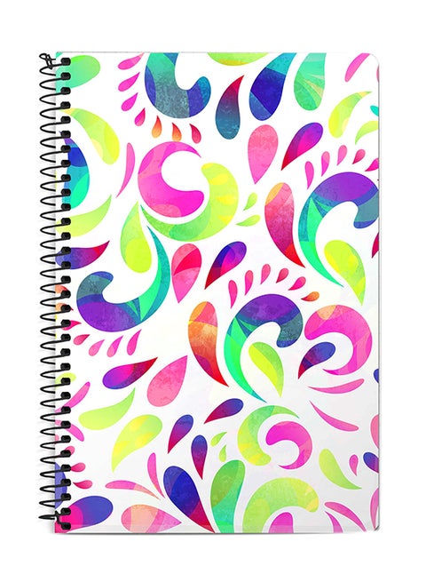 Floral Blast A5 Spiral Notebook Multicolour