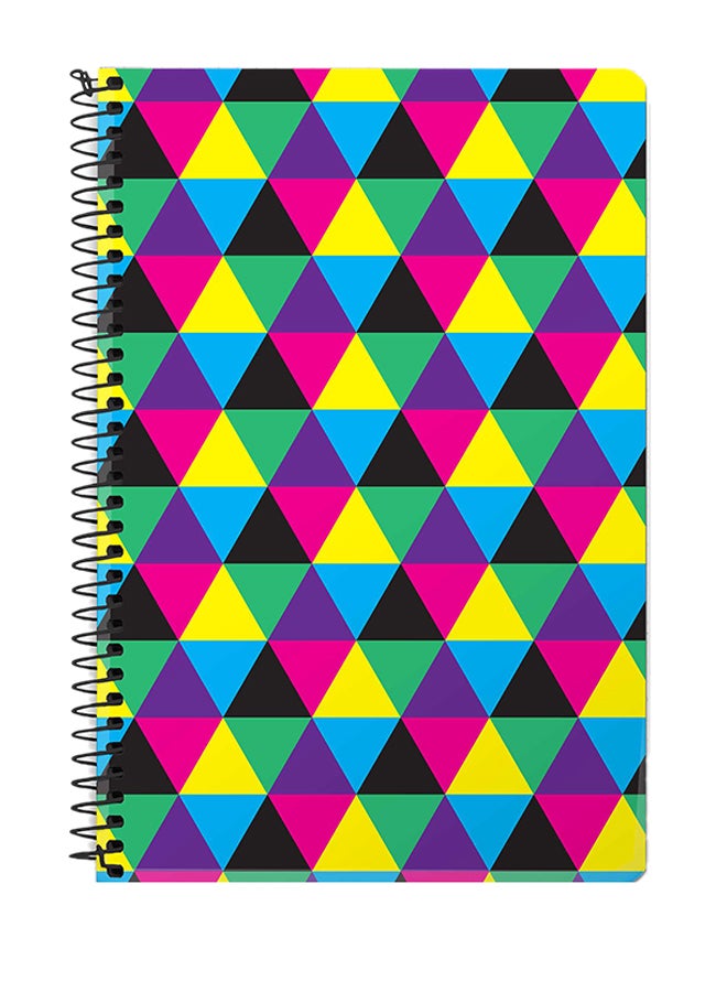 Stylizedd Hallucinating Trios A5 Spiral Notebook Multicolour