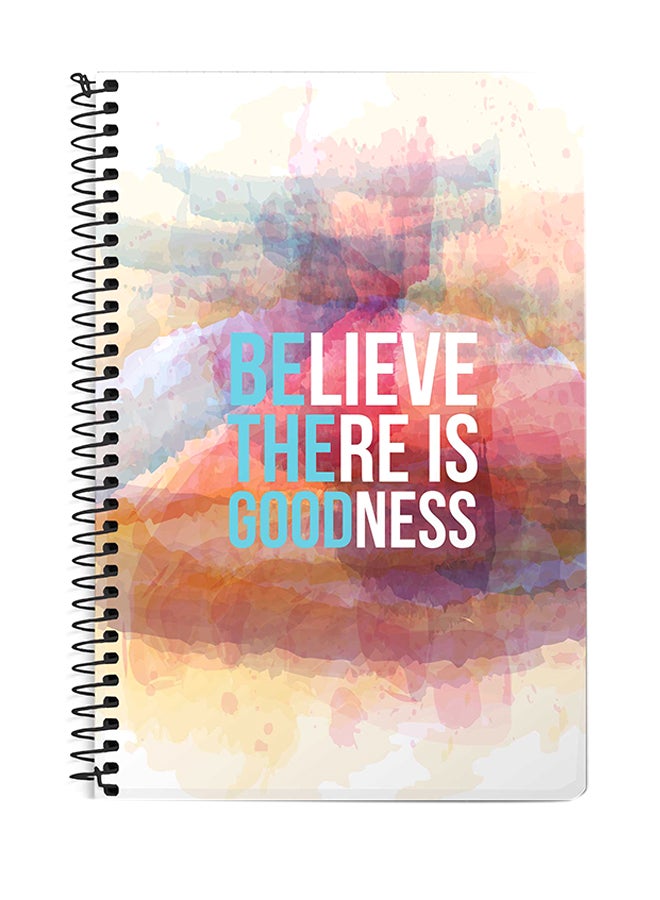 Stylizedd - Be The Good A5 Spiral Notebook Multicolour - Image 1