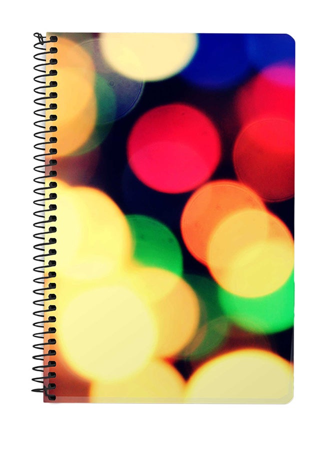 Stylizedd City Lights A5 Spiral Notebook Multicolour