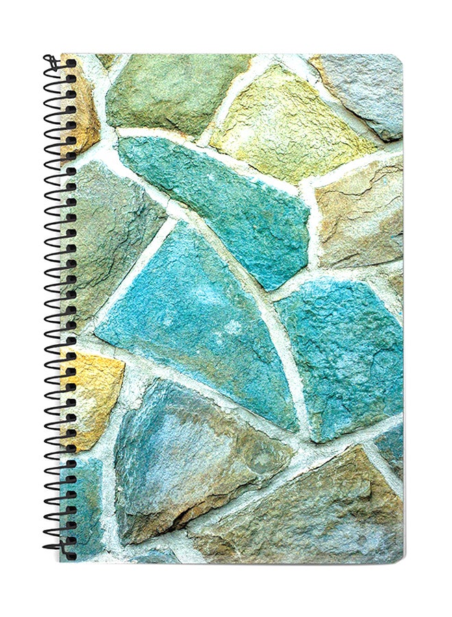 Stylizedd Aqya Stones A5 Spiral Notebook Multicolour