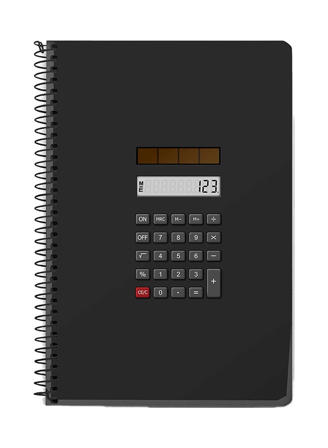 Stylizedd Calc A5 Spiral Notebook Black