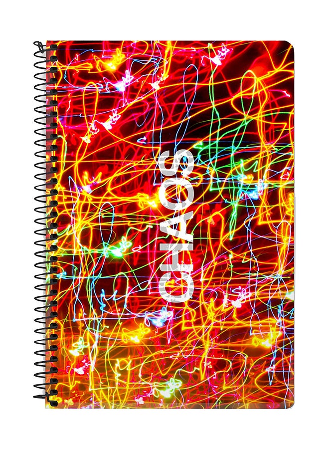 Stylizedd Chaos A5 Spiral Notebook Multicolour