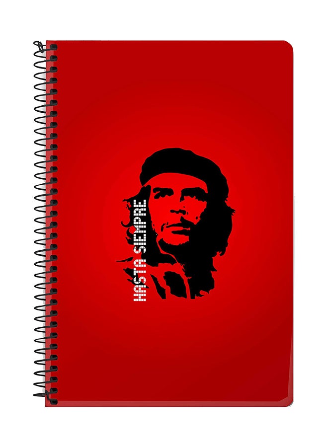 Stylizedd Hasta Sempre A5 Spiral Notebook Red