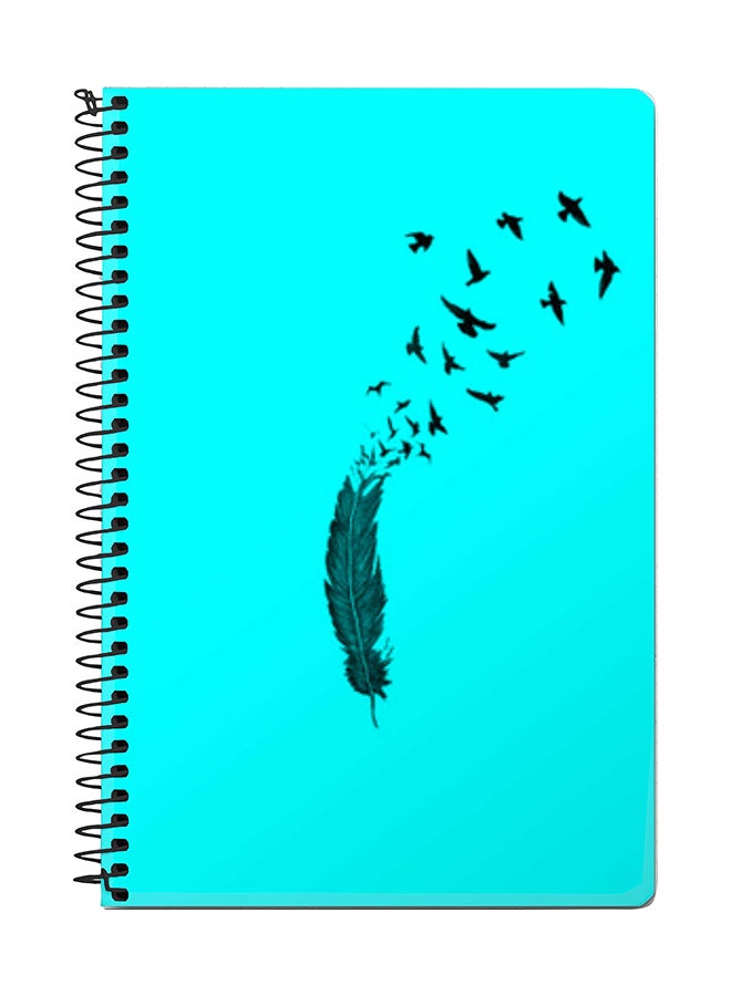 Stylizedd Birds Of A Feather A5 Spiral Notebook Blue