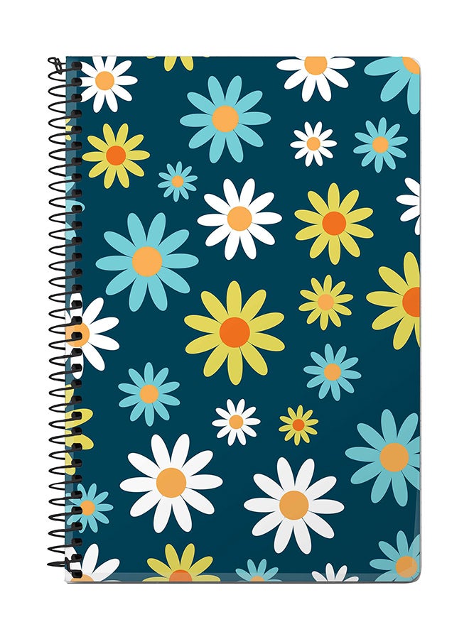 Stylizedd Pick A Daisy A5 Spiral Notebook Multicolour