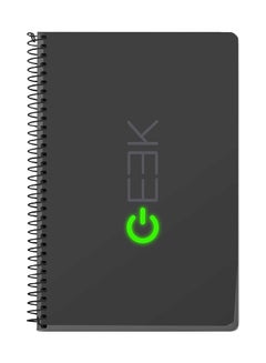 Stylizedd Geek On A5 Spiral Notebook Dark Grey 