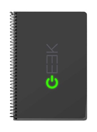 Geek On A5 Spiral Notebook Dark Grey - v1568119134/N29688382A_1