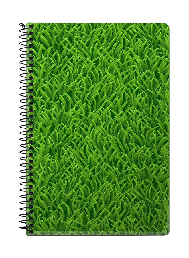 Stylizedd Grassy Grass A5 Spiral Notebook Green