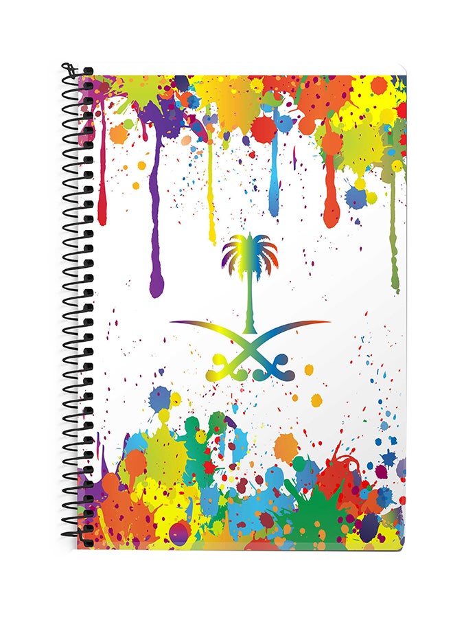 Stylizedd Spiral Bound Colorful Notebook Multicolour