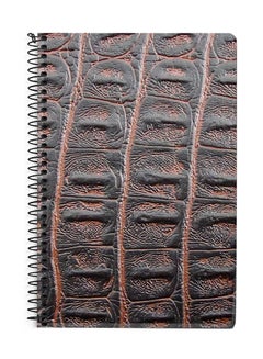 Stylizedd Viper Skin Print Leather A5 Spiral Notebook Brown 