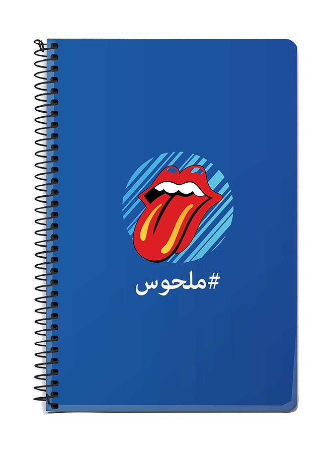 Stylizedd Malhoos/Crazy A5 Spiral Notebook Blue