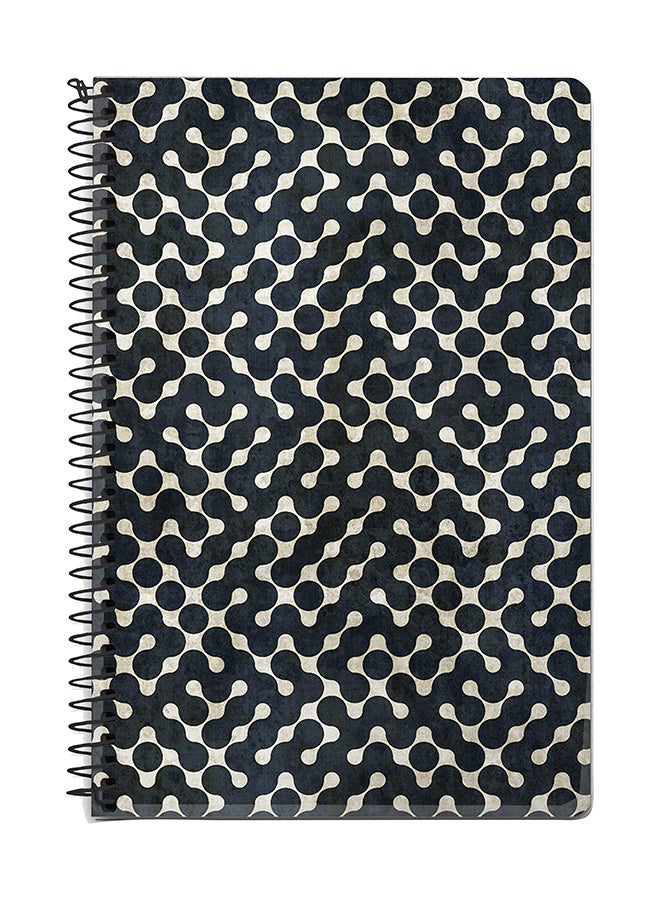 Stylizedd Connect The Dots A5 Spiral Notebook White/Blue