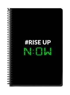 Stylizedd Rise Up A5 Spiral Notebook Black 