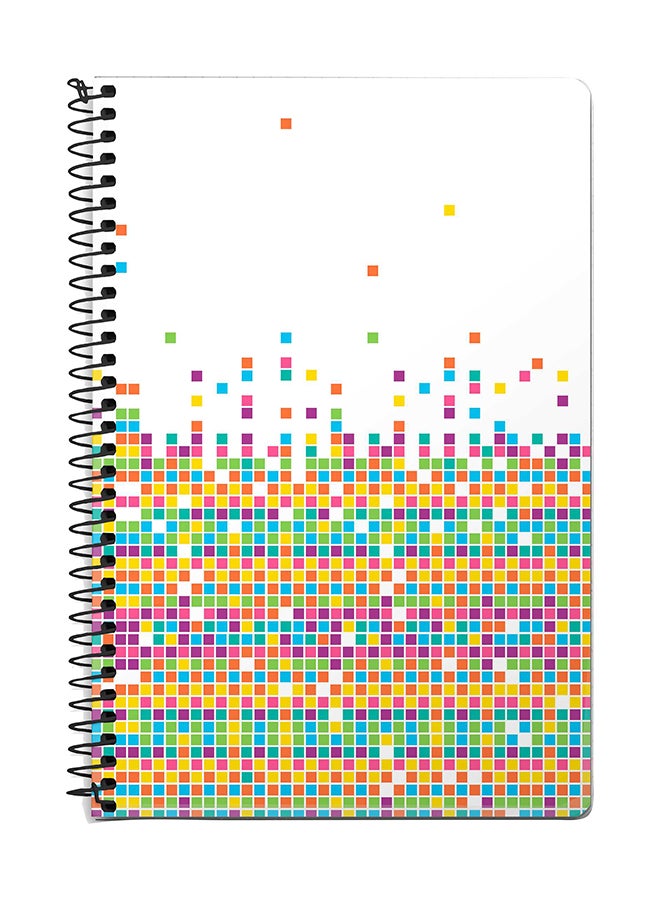 Falling Tiles A5 Spiral Notebook Multicolour