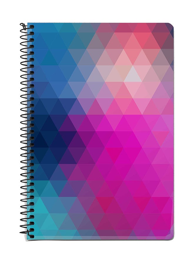 Stylizedd Violet Prism A5 Spiral Notebook Multicolour