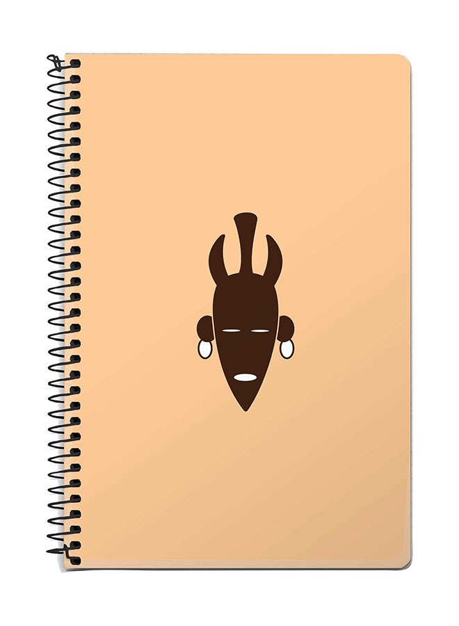 Stylizedd Tribal Doctor A5 Spiral Notebook Beige